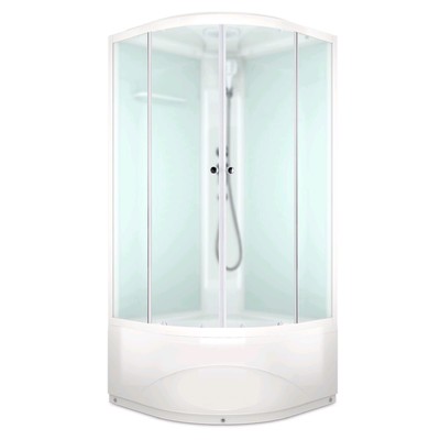 Душевая кабина DOMANI-Spa Delight Slim 99, поддон 45 см, белые стенки, 90×90 см, матовая