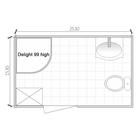 Душевая кабина DOMANI-Spa Delight Slim 99, поддон 45 см, белые стенки, 90×90 см, матовая - Фото 5