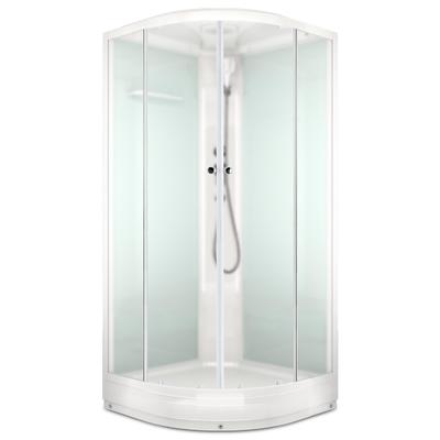 Душевая кабина DOMANI-Spa Delight 88, поддон 15 см, белые стенки, 80×80 см, матовая
