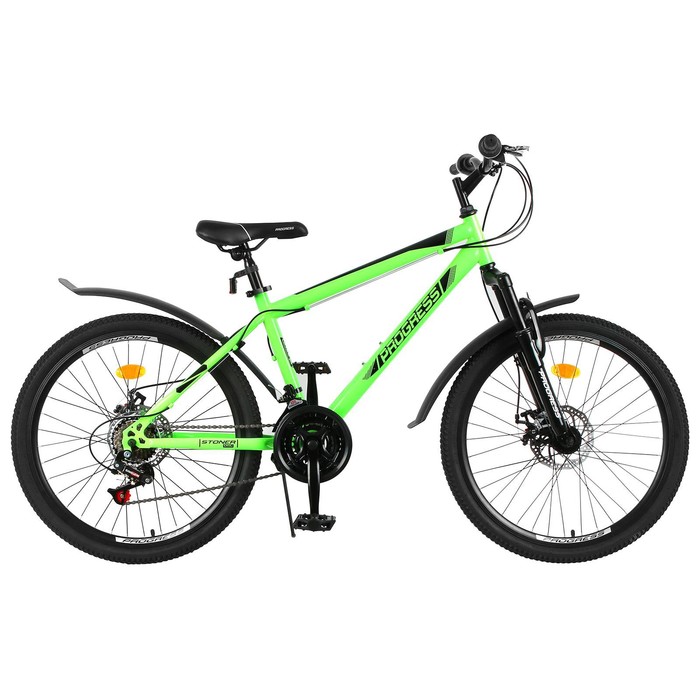 Велосипед 24" PROGRESS модель Stoner Disc RUS, цвет зелёный, р. 15" - Фото 1