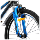 Велосипед 24" Stels Navigator-410 V, V010, цвет чёрный/синий, размер рамы 12" - Фото 4