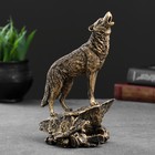 Фигурка полистоун «Волк», под бронзу, 10×11×20 см - Фото 1