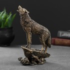 Фигурка полистоун «Волк», под бронзу, 10×11×20 см - Фото 2