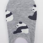 Носки-невидимки женские «Весь в пандах» цвет серый, размер 23-25 (36-40) - Фото 2