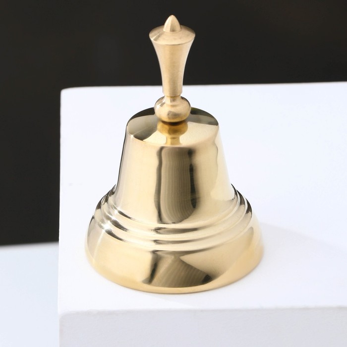 Колокольчик Валдайский "Позвонок №5", полированный, с короткой ручкой, d=53 мм - фото 1889447529