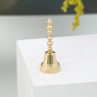Колокольчик Валдайский "Позвонок №2", полированный, с длинной ручкой, d=35 мм - фото 6292556