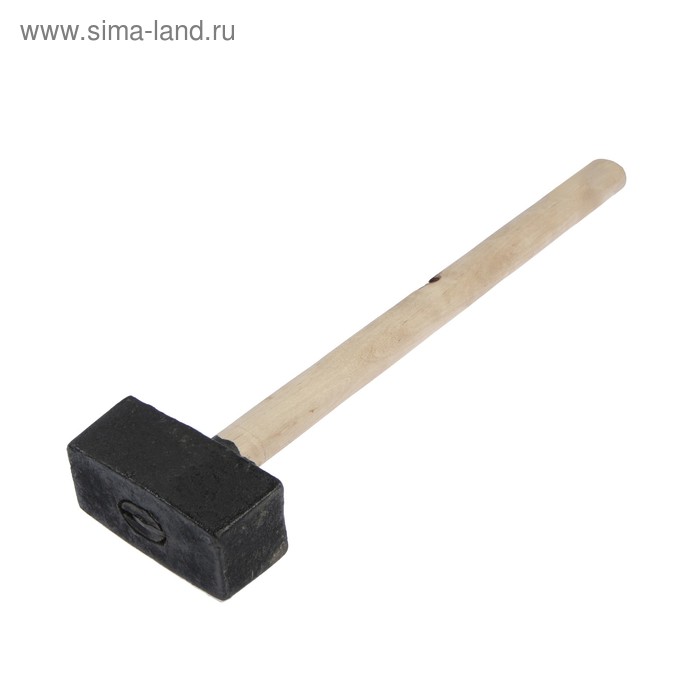 УЦЕНКА Кувалда литая ЛОМ, 4 кг, деревянная рукоятка - Фото 1