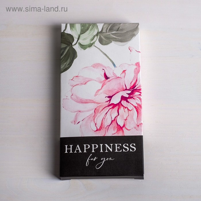Коробка для шоколада, кондитерская упаковка «For you», 17,3 х 8,8 х 1,5 см - Фото 1