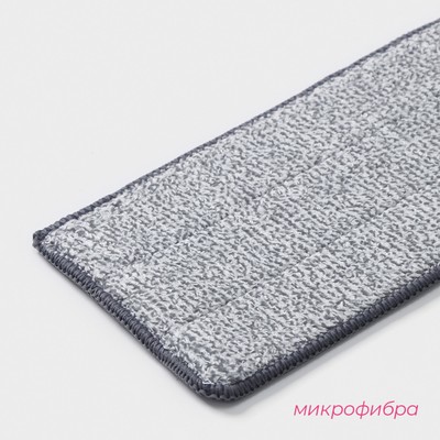 Насадка для швабры Доляна, на липучке, микрофибра, 32×12.5 см