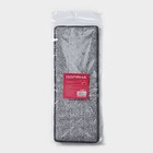 Насадка для швабры Доляна, на липучке, микрофибра, 32×12.5 см - Фото 6
