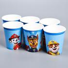 Посуда одноразовая бумажная для праздника «С днем рождения!», на 6 персон, Щенячий патруль - Фото 5