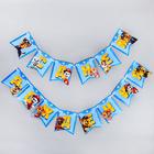 Посуда одноразовая бумажная для праздника «С днем рождения!», на 6 персон, Щенячий патруль - Фото 6