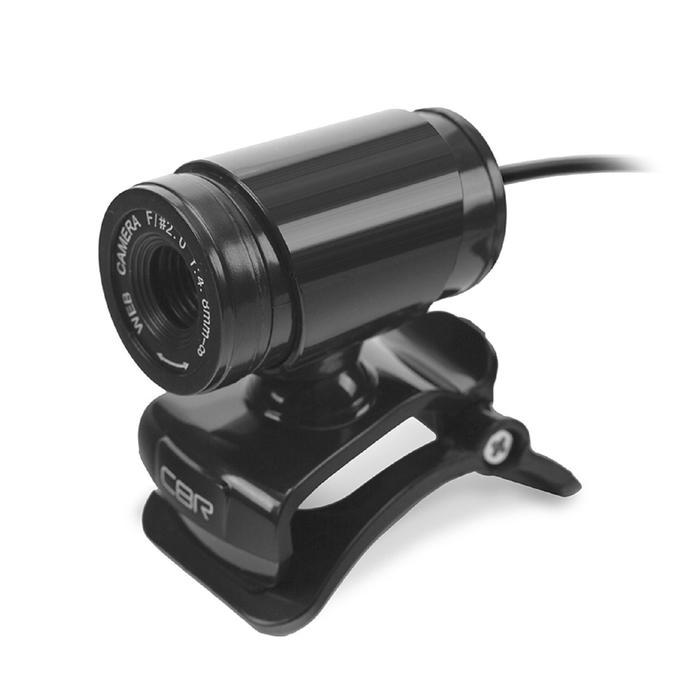 Веб-камера CBR CW 830M Black, 0.3 МП, 640х480, USB 2.0, микрофон, чёрная - Фото 1