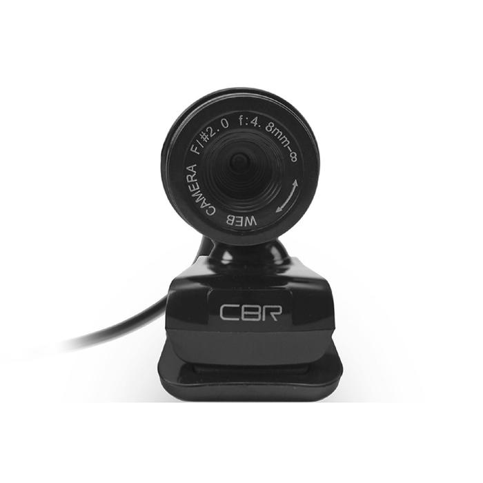 Веб-камера CBR CW 830M Black, 0.3 МП, 640х480, USB 2.0, микрофон, чёрная - фото 51297441