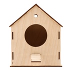 Деревянный скворечник - кормушка для птиц, закрытая - Фото 3