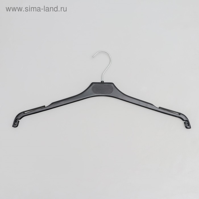 Вешалка-плечики блузочная, размер 44-46, цвет чёрный - Фото 1