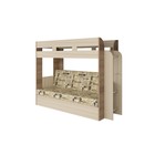 Кровать двухъярусная «Карамель 75», 2126×834×1674 мм, цвет шимо светлый/шимо тёмный/газета на белом фоне - Фото 1