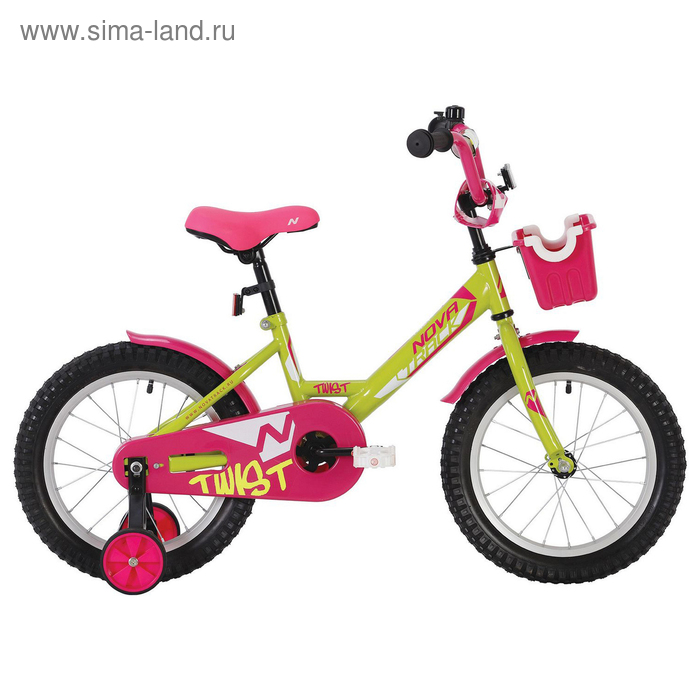 Велосипед 12" Novatrack Twist, 2020, цвет салатовый - Фото 1