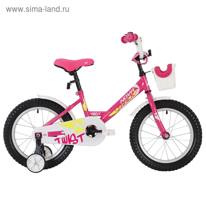 Велосипед 12" Novatrack Twist, 2020, цвет розовый - Фото 1