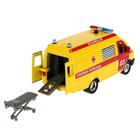 Машина металлическая ГАЗель скорая помощь, 1:43, свет, звук, инерция - фото 23001541