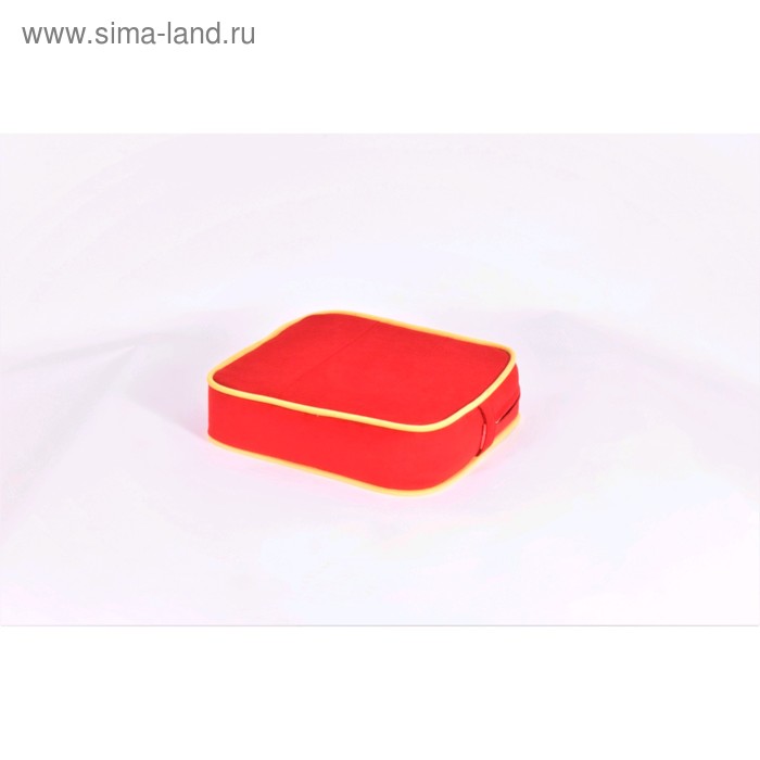 Подушка-пуф передвижной «Моби», размер 40 × 40 см, красный/жёлтый, велюр - Фото 1