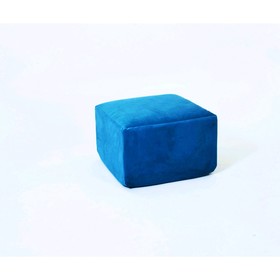 Пуф-модуль «Тетрис», размер 50 × 50 см, синий, велюр