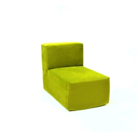 Кресло-модуль «Тетрис», размер 50 х 80 см, цвет зелёный, велюр