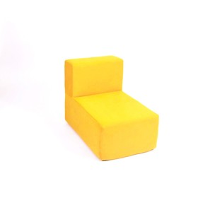 Кресло-модуль «Тетрис», размер 50 х 80 см, цвет жёлтый, велюр