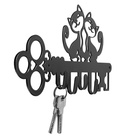 Вешалка 4-х местная «Котята», черная - фото 24332457