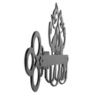 Вешалка 4-х местная «Котята», черная - фото 24332459