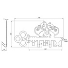 Вешалка 4-х местная «Котята», черная - фото 24332462