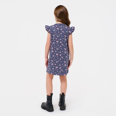 Платье для девочки KAFTAN Kitten, размер 30 (98-104 см), тёмно-серое