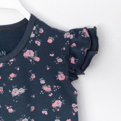 Платье для девочки KAFTAN Kitten, размер 34 (122-128 см), тёмно-серое