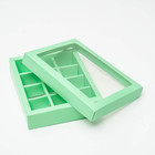 Коробка для конфет, 12 шт, мята, 19 х 15 х 3,5 см - Фото 2