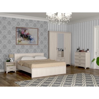 Спальный гарнитур «Мирелла 1», комплект 5 предметов, цвет бодега светлая