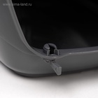 Переноска для животных до 12 кг «Пижон», 49×33×32 см, металлическая дверь, пластик, серая - Фото 9