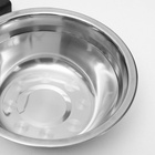 Подставка с мисками, 2×500 мл, высота 30 см, разборная, чёрная - Фото 6