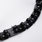 Строгий ошейник, 50×2.3 см, пластинчатый, вороненый, металл - Фото 3