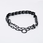 Ошейник строгий пластинчатый вороненый, 55 х 2,3см - Фото 2