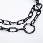 Ошейник строгий пластинчатый вороненый, 55 х 2,3см - Фото 3