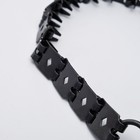 Ошейник строгий пластинчатый вороненый, 55 х 2,3см - Фото 4