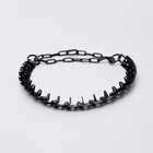 Ошейник строгий пластинчатый вороненый, 60 х 2,7 см - Фото 2