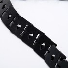 Ошейник строгий пластинчатый вороненый, 60 х 2,7 см - Фото 4