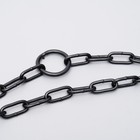 Ошейник строгий пластинчатый вороненый, 60 х 2,7 см - Фото 5