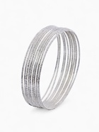 Браслеты металл «Каркас. Тонкая нить», набор 10 шт., цвет серебро, 6.5 см - Фото 1