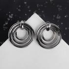 Серьги металл «Геометрия» симметрия, цвет серый металл  (артикул 4941470)  большой выбор товаров оптом и в розницу по низким ценам с доставкой