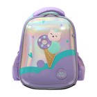 Рюкзак каркасный Hatber Ergonomic light 38 х 29 х 6, для девочки Sweet Cat, сиреневый - Фото 1