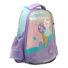 Рюкзак каркасный Hatber Ergonomic light 38 х 29 х 6, для девочки Sweet Cat, сиреневый - Фото 3