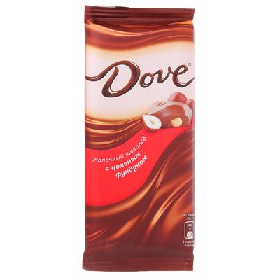 Шоколад молочный Dove с фундуком 90 г