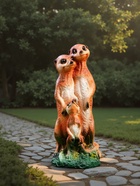 Садовая фигура из гипса «Семья сурикатов», 35×11×9 см - Фото 3